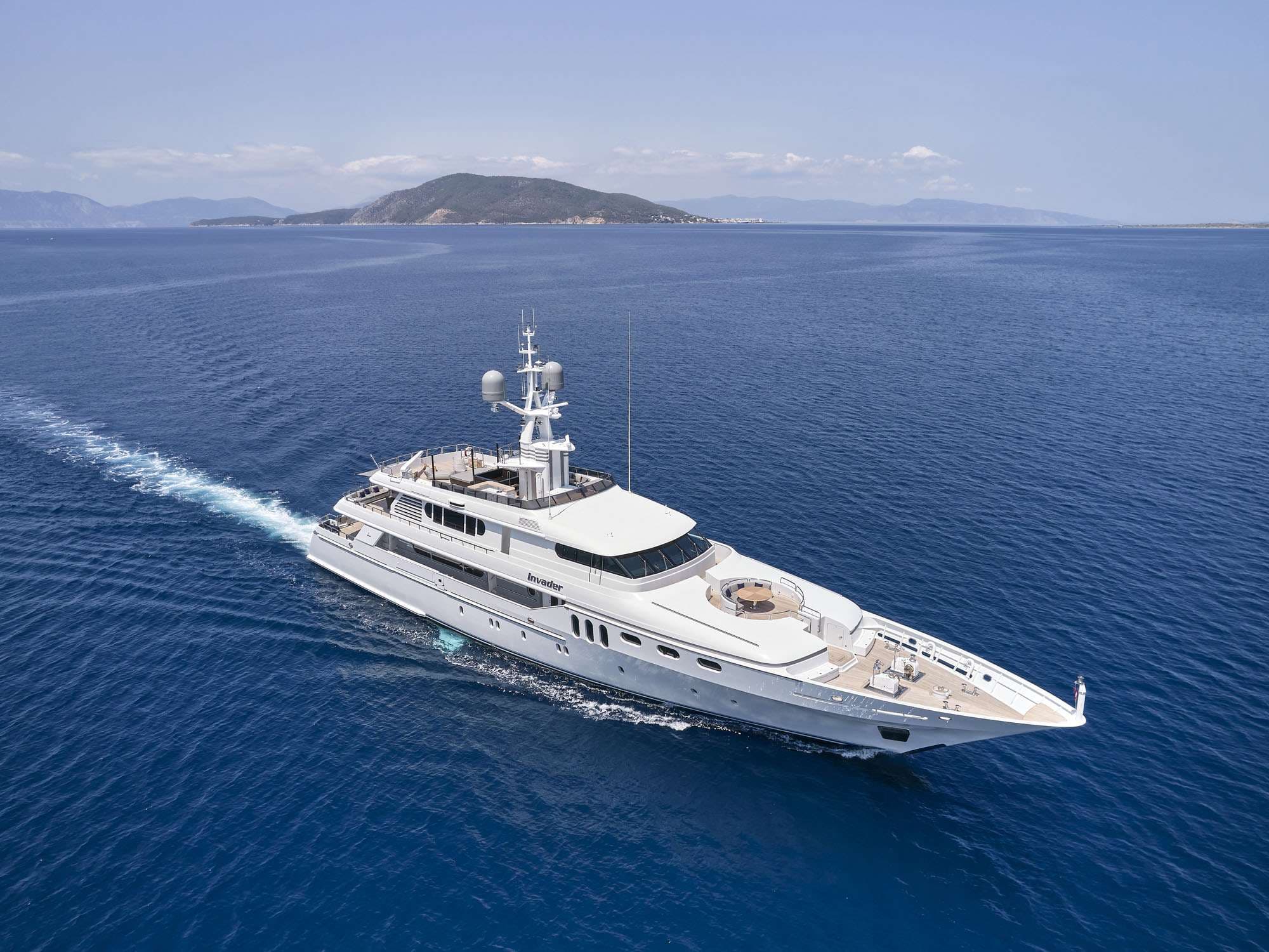 INVADER - aerial | Drivas Yachts