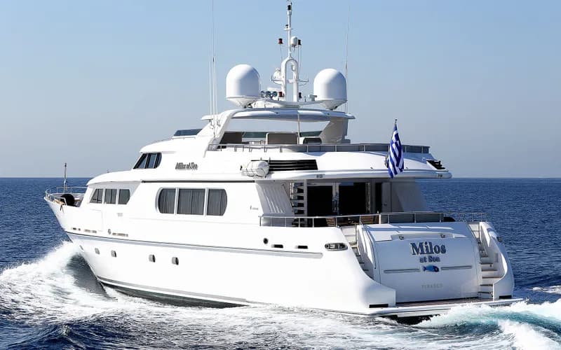 MILOS AT SEA - ext stbd | Drivas Yachts