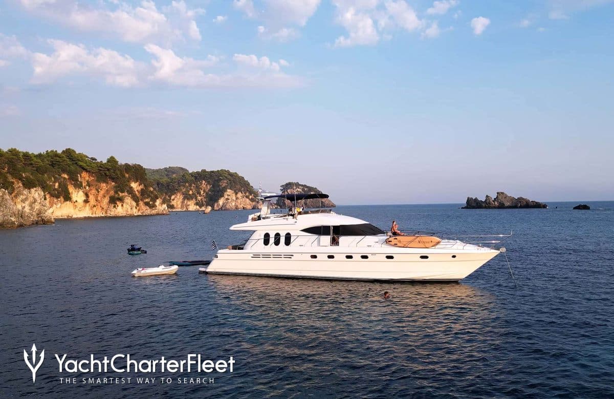 Motor yacht ESPERANZA 21.1m by Princess — aerial view