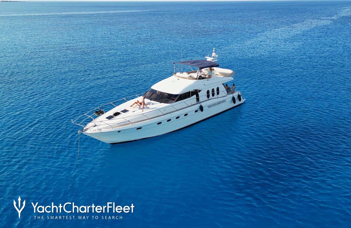 Motor yacht ESPERANZA 21.1m by Princess — aerial view