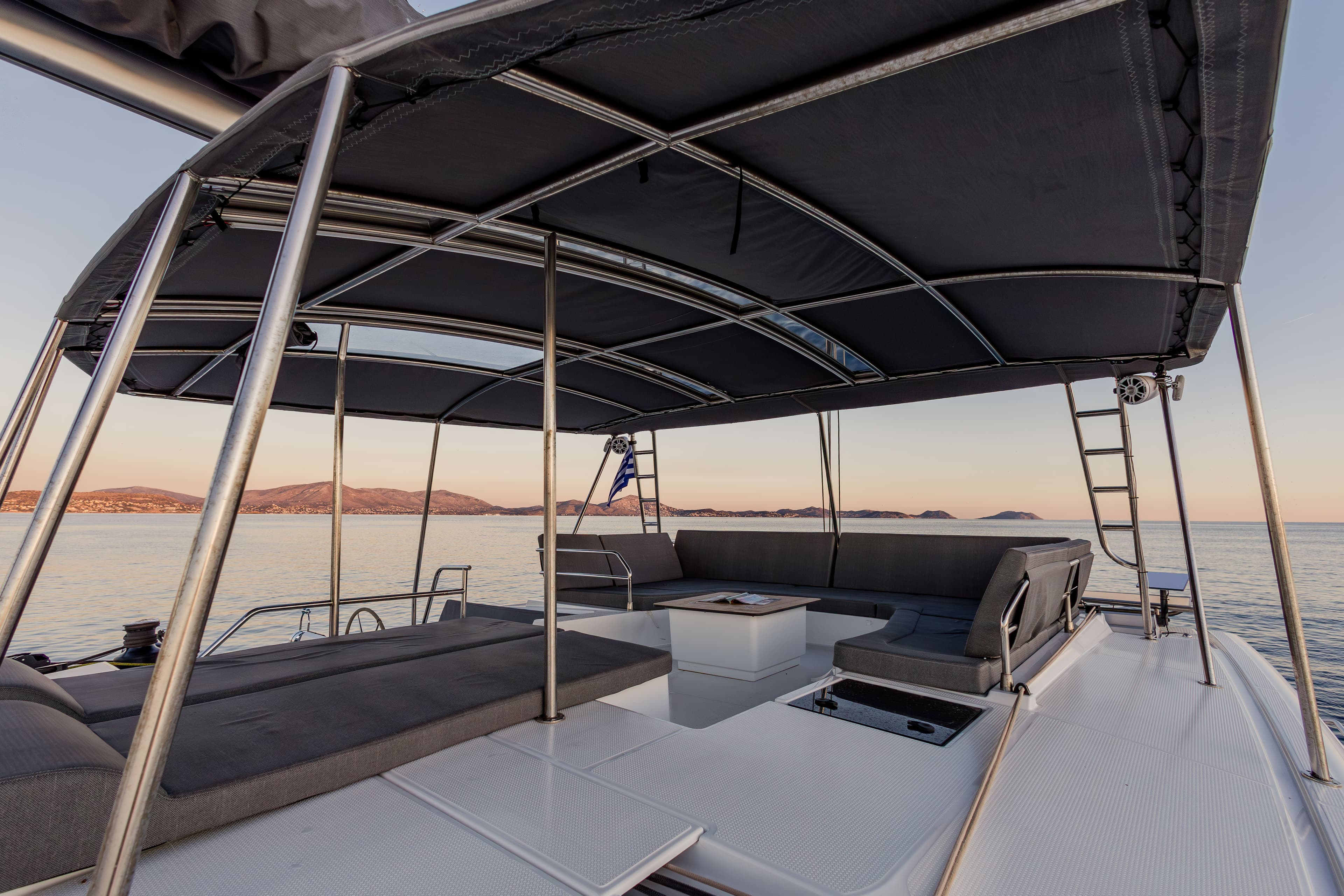 Sailing yacht KEBISIKS 15.91m by Fountaine Pajot — aft deck
