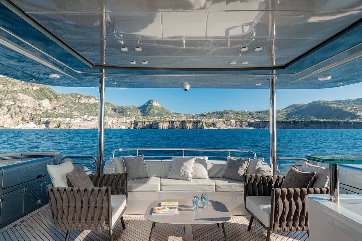 SANDS - deck aft | Drivas Yachts