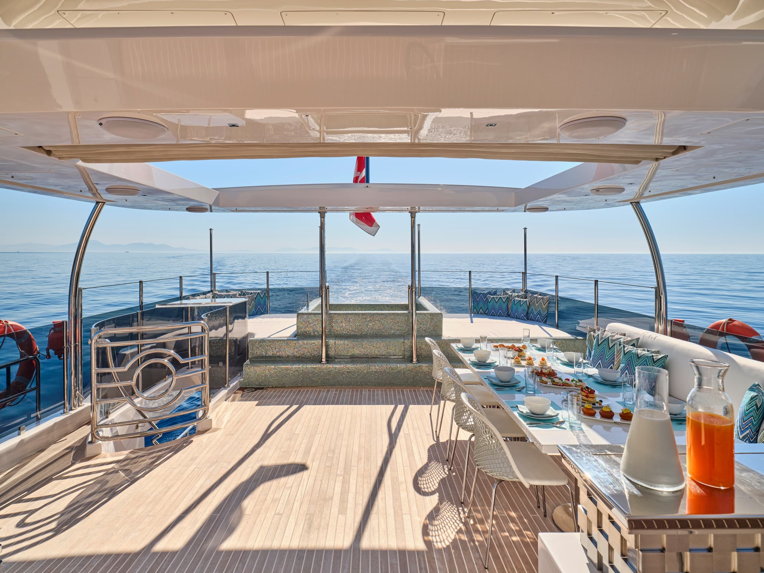 GALA I - deck aft | Drivas Yachts