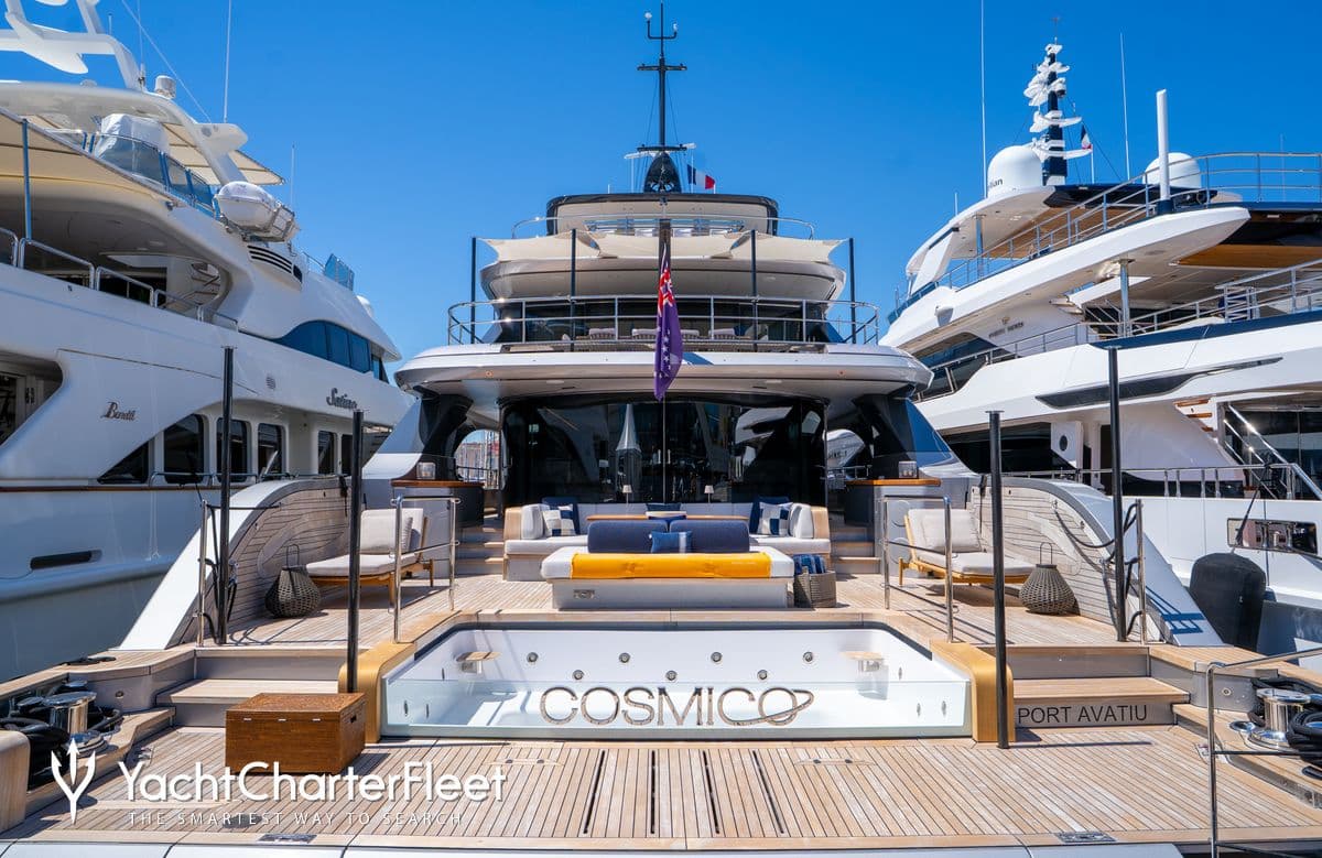 Motor yacht COSMICO 40.8m by Benetti — stern