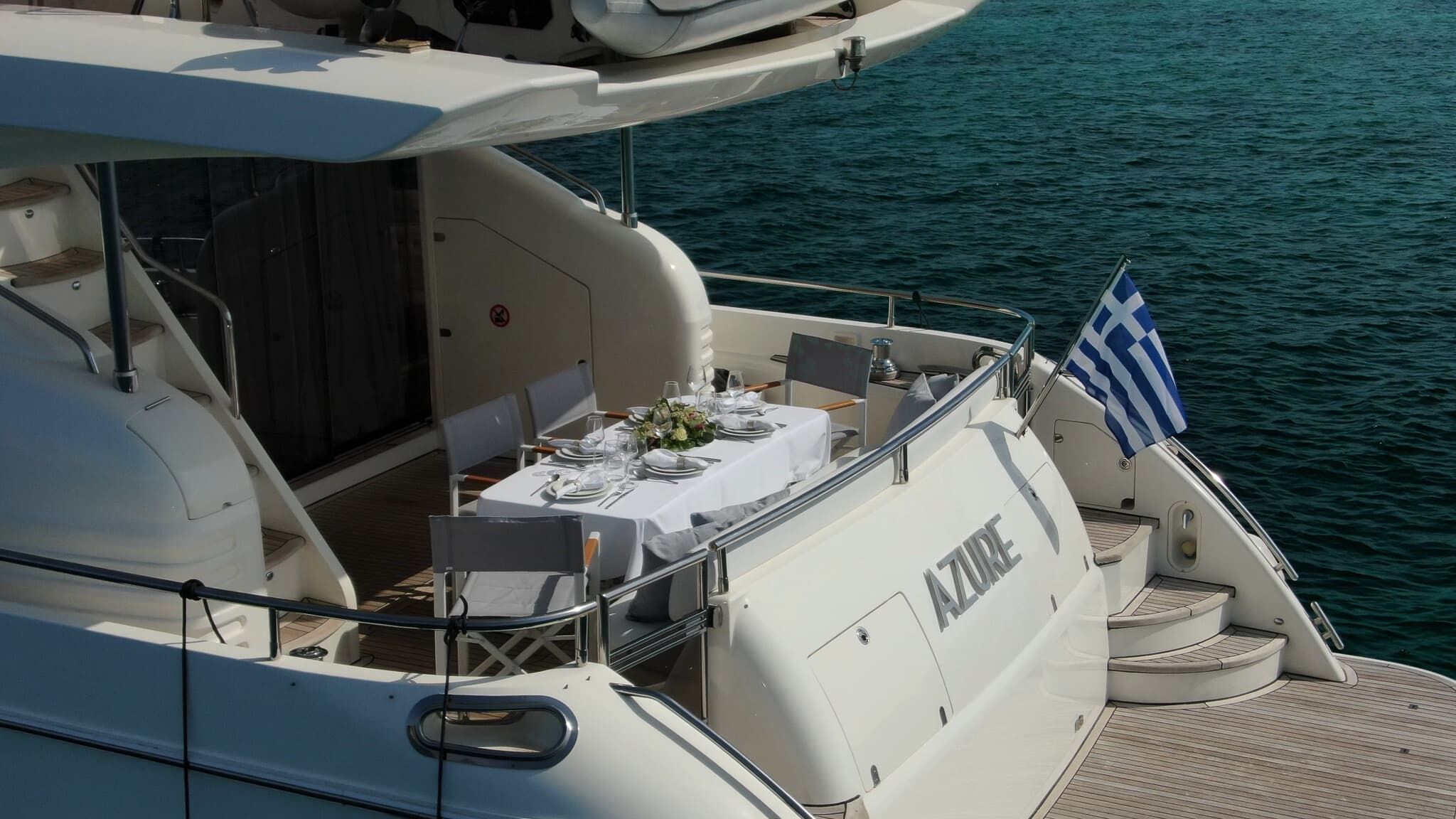 AZURE - deck fore | Drivas Yachts