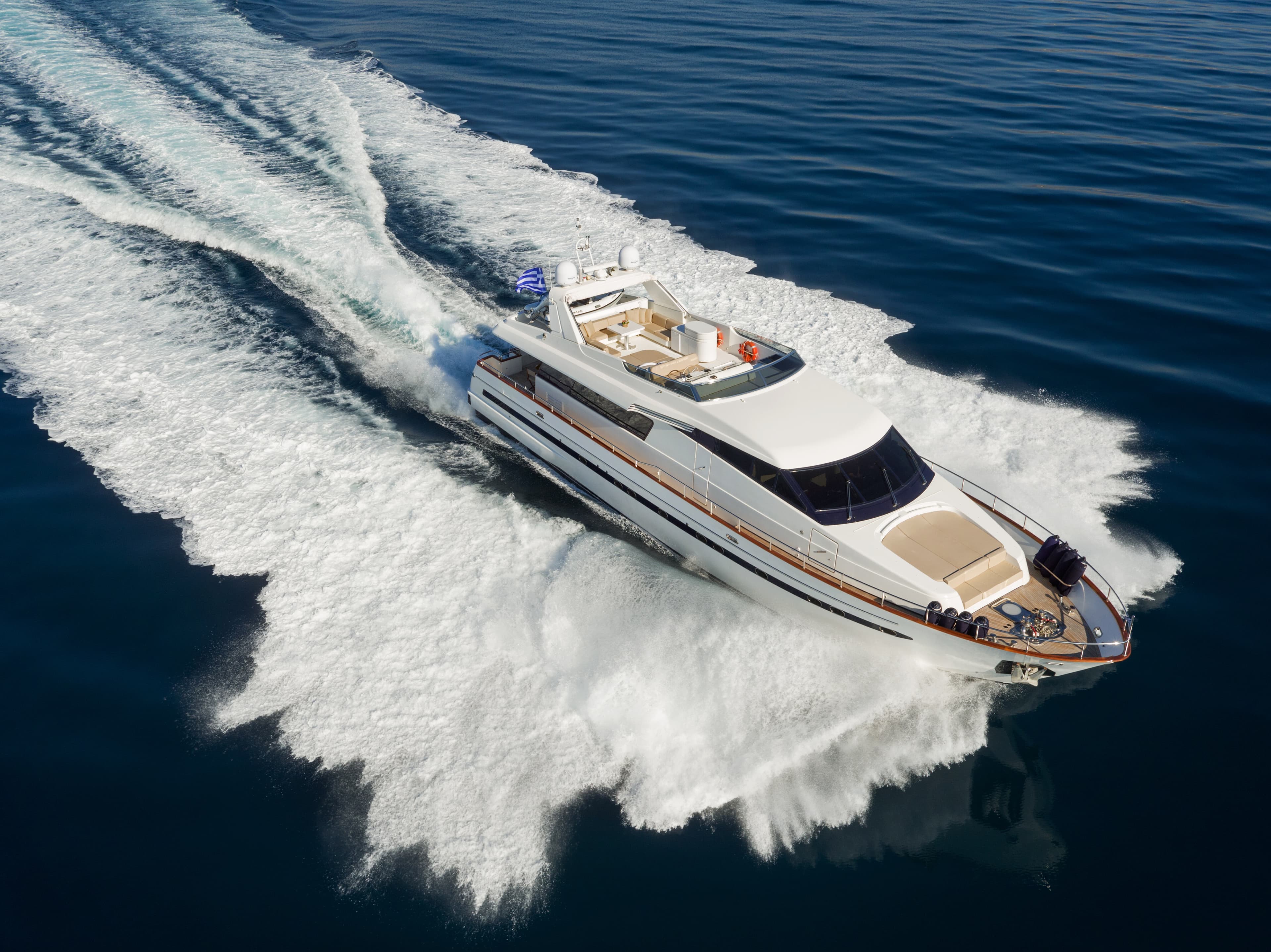 ACIONNA - aerial | Drivas Yachts