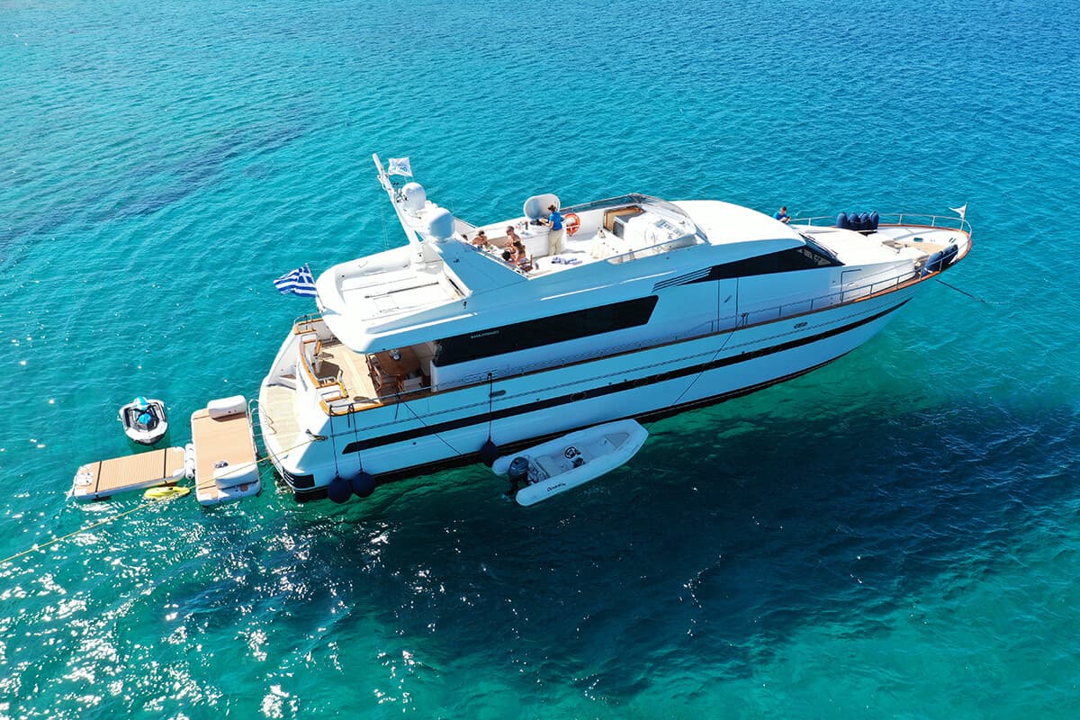 ACIONNA - aerial | Drivas Yachts