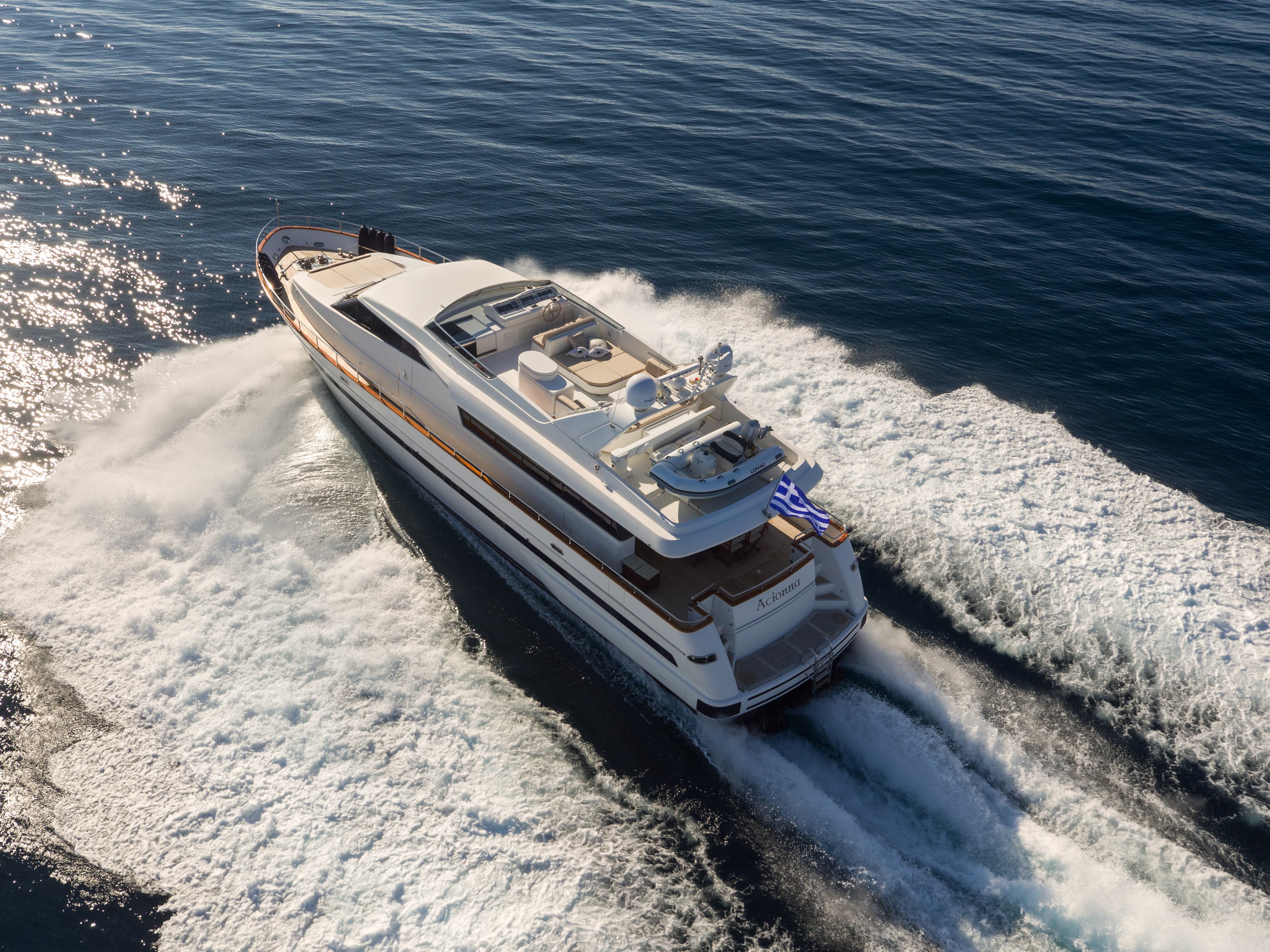 ACIONNA - aerial | Drivas Yachts