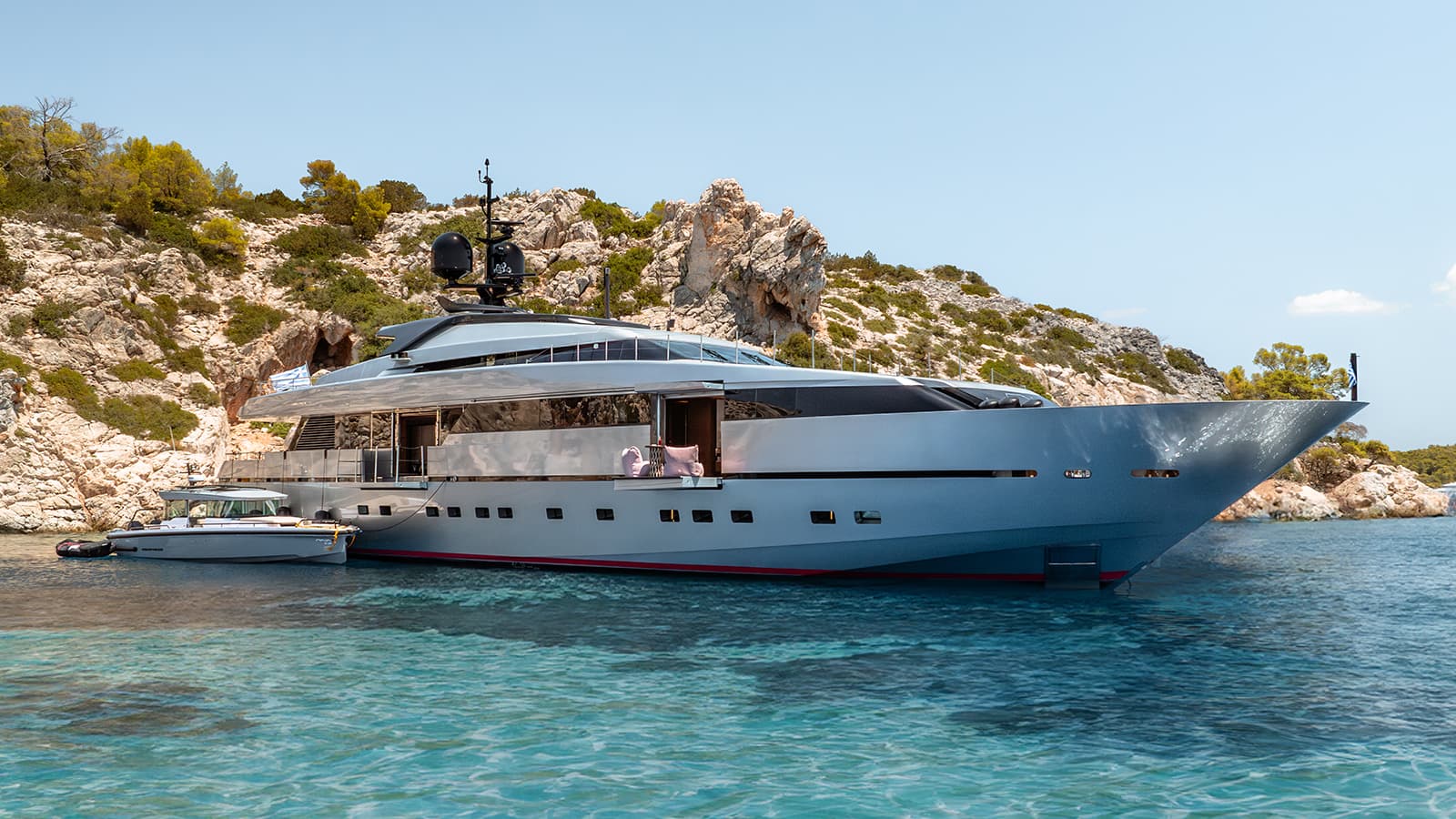 NAIA - ext port | Drivas Yachts