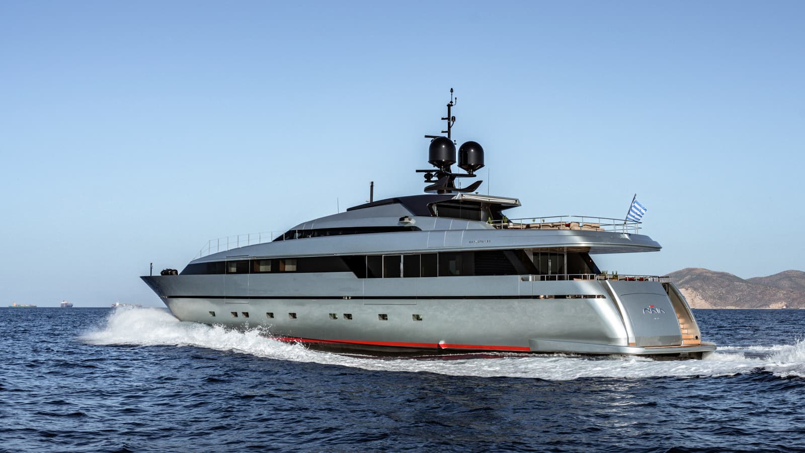 NAIA - ext running | Drivas Yachts