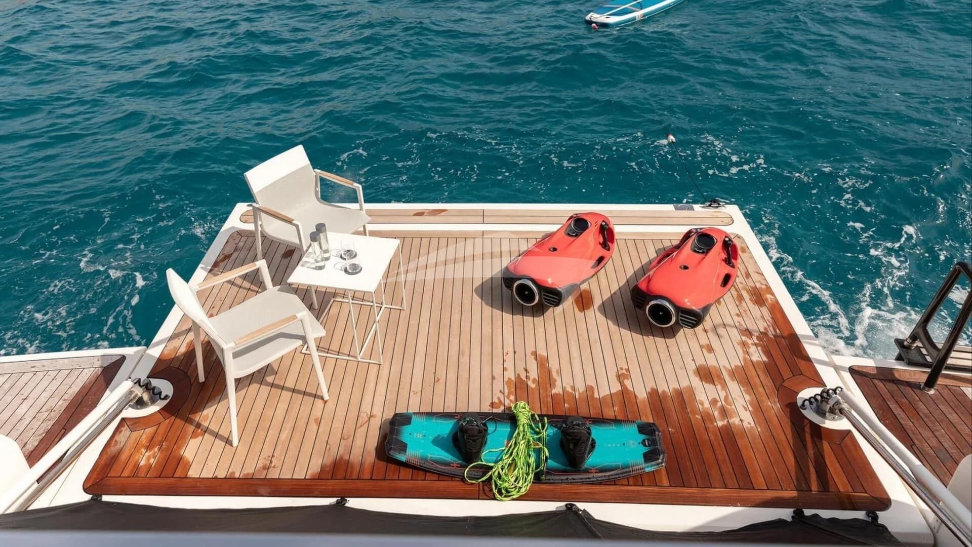 Motor yacht KIKI V 37m by Ferretti — aft deck