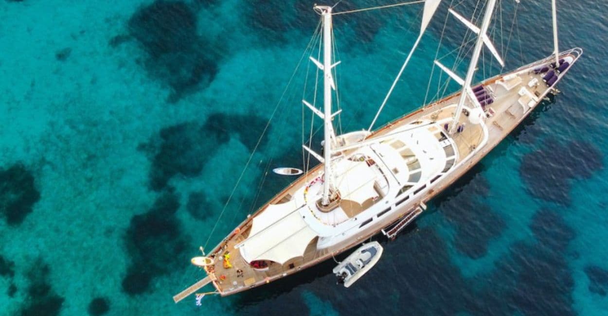 Tamarita - aerial | Drivas Yachts