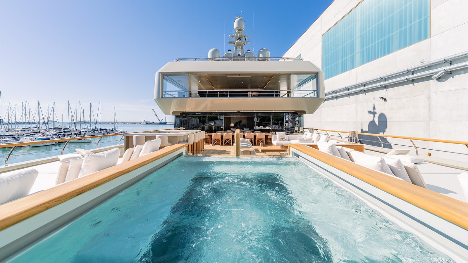 GECO (by G. Armani) - deck aft | Drivas Yachts
