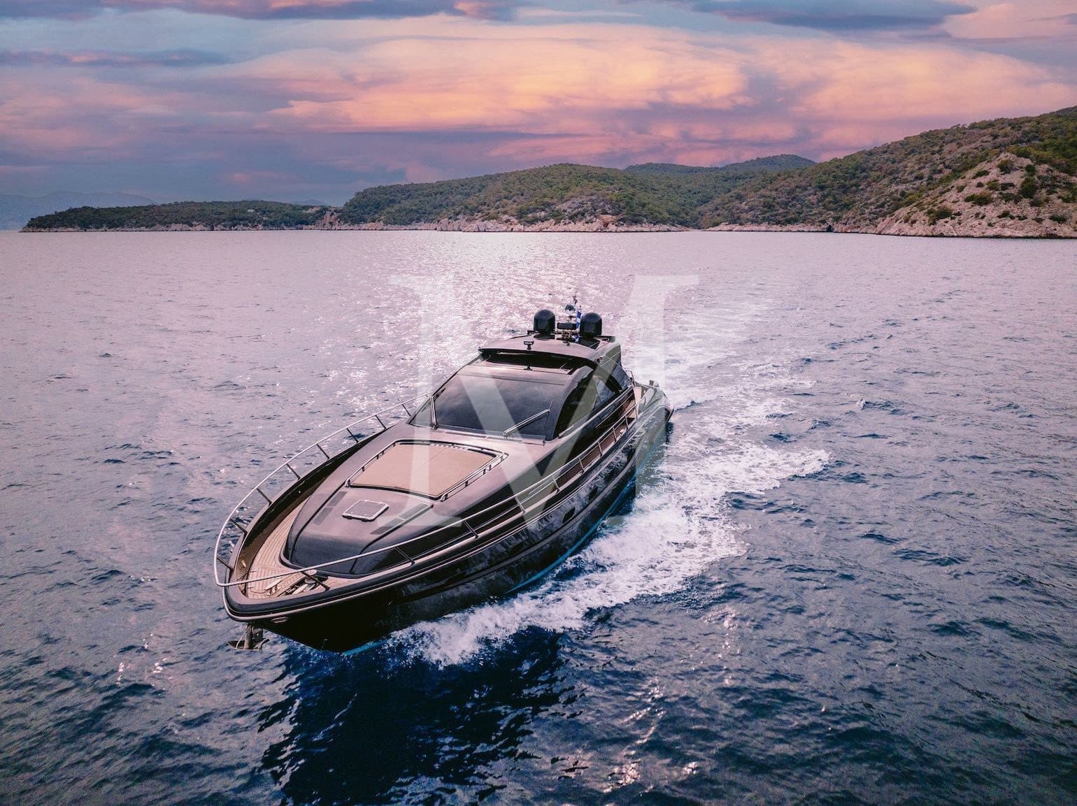 Motor yacht WHO CARES 21m by Riva — underway