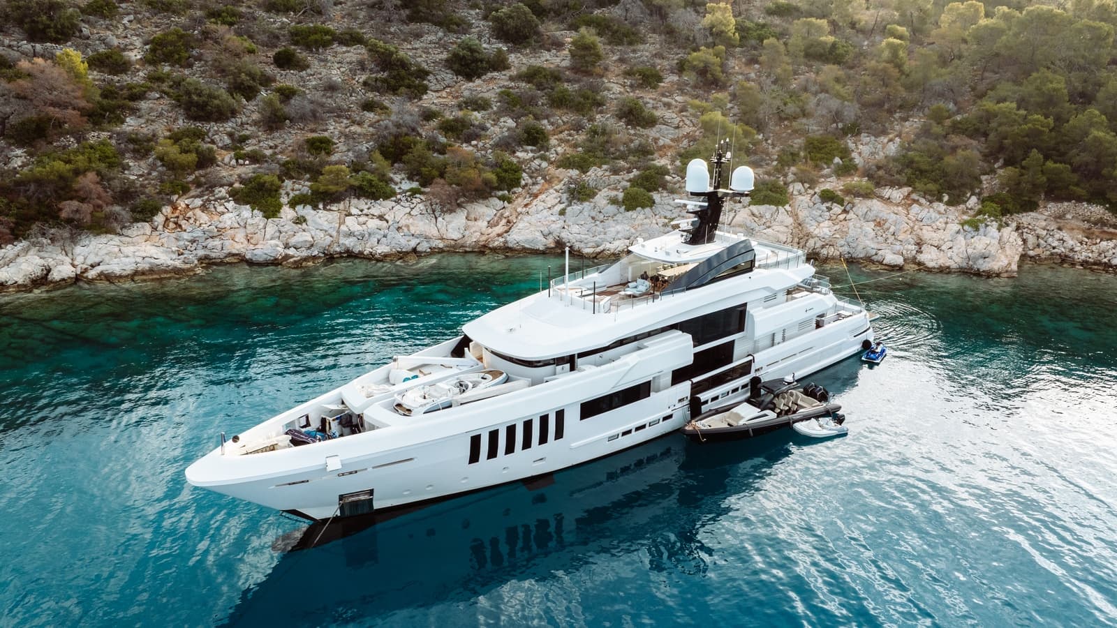 OURANOS - aerial | Drivas Yachts
