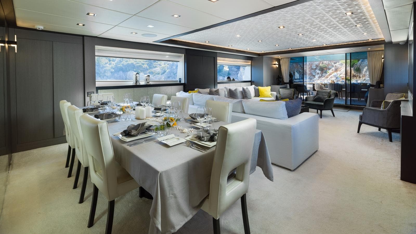 NOEMA - saloon | Drivas Yachts