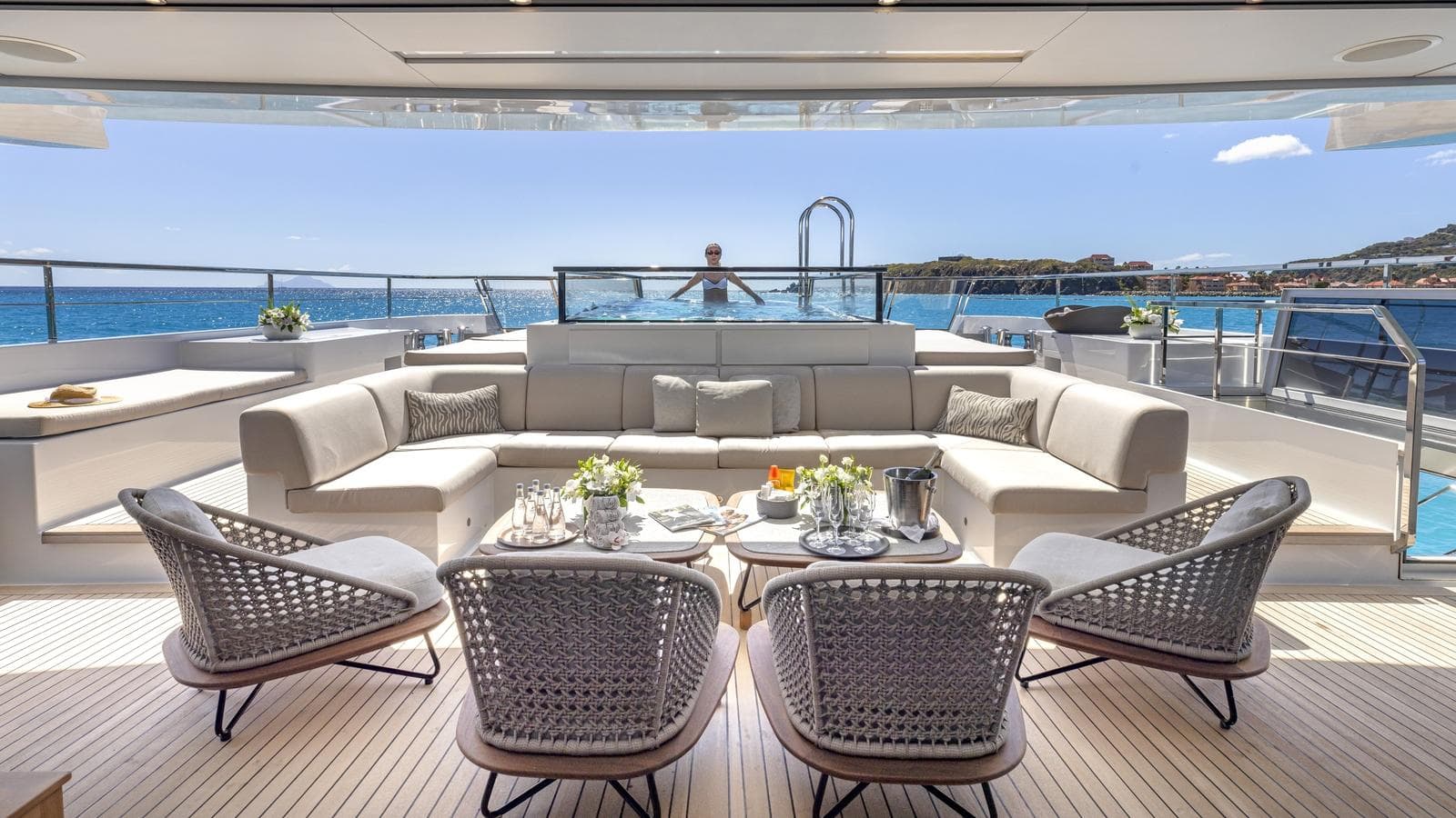 SEVEN SINS - deck aft | Drivas Yachts