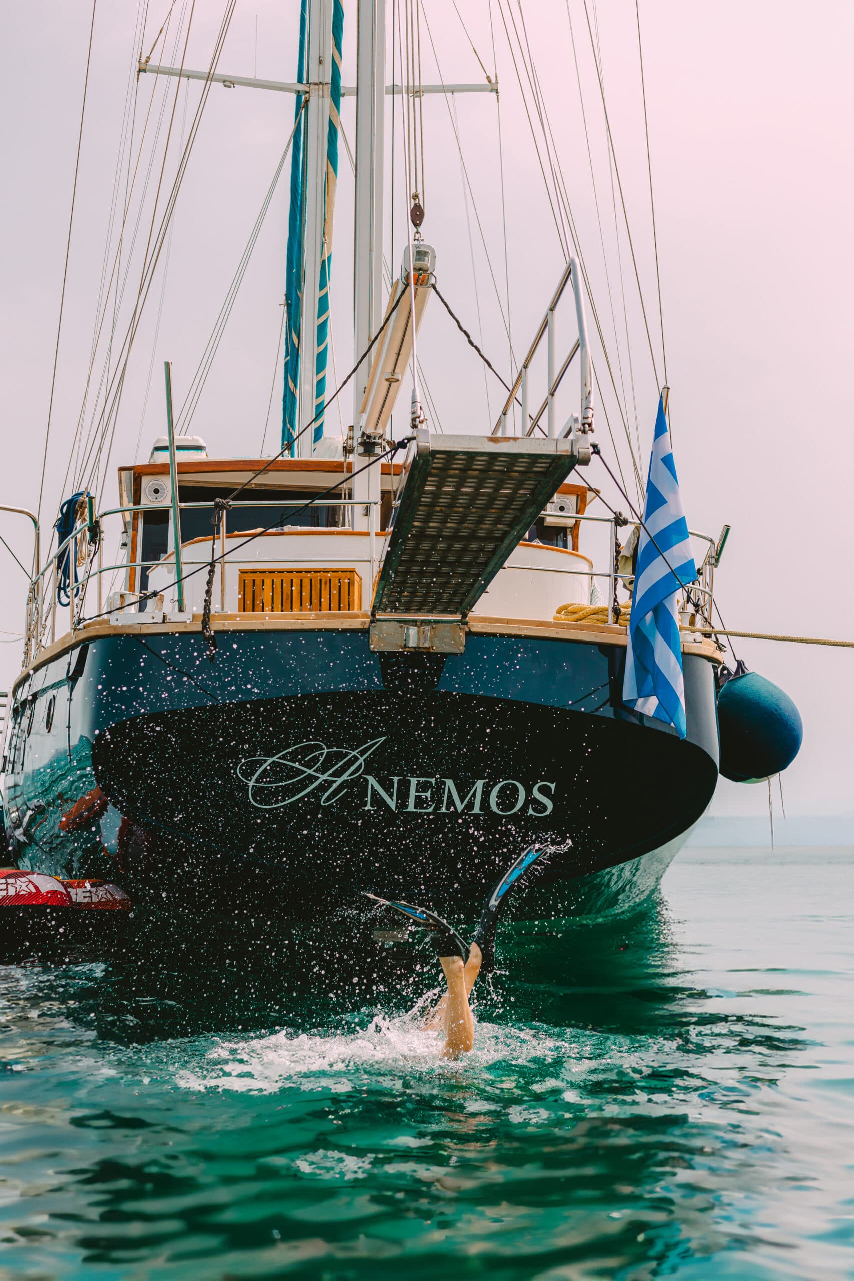 ANEMOS - ext stern | Drivas Yachts