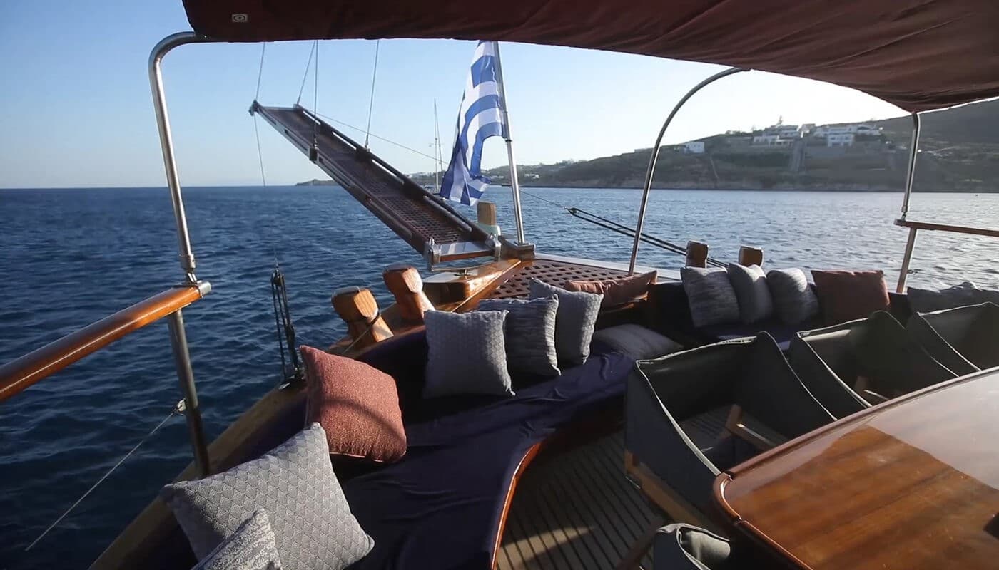 Motor yacht SEATZEN 21.9m by PSARROS SHIPYARD — aft deck