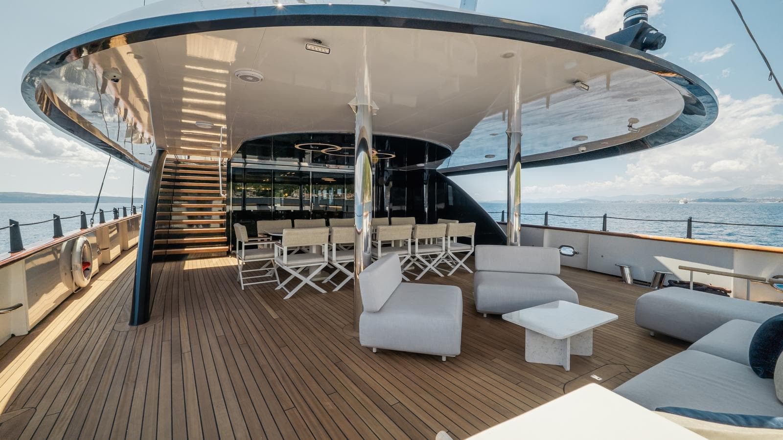 SCORPIOS - deck aft | Drivas Yachts