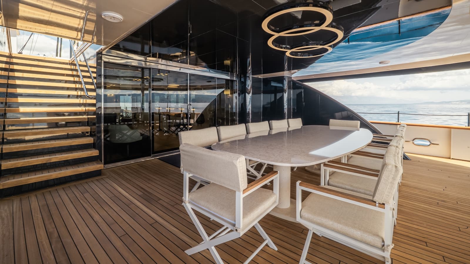 SCORPIOS - deck aft | Drivas Yachts
