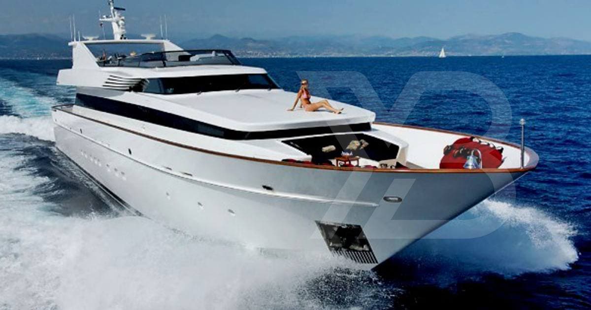 Motor yacht MABROUK 40m by Cantieri di Pisa — underway