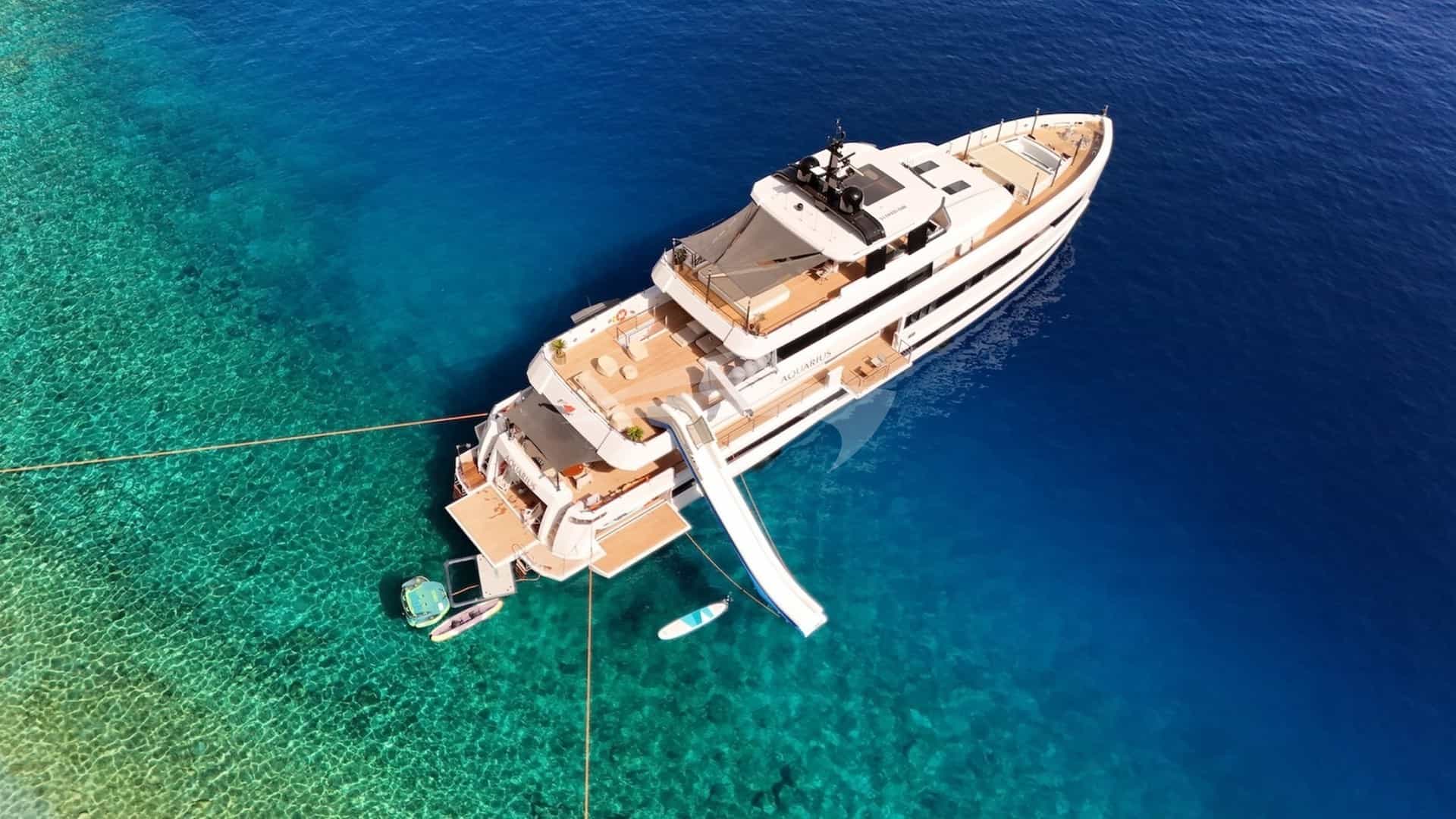 AQUARIUS - aerial | Drivas Yachts