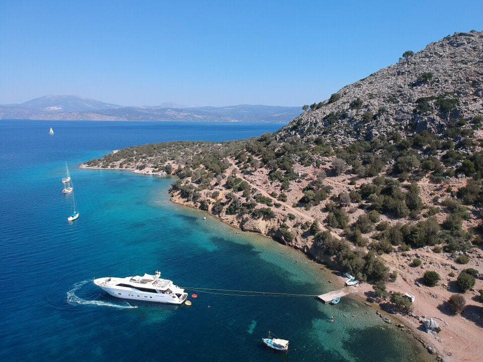 AURORA - aerial | Drivas Yachts