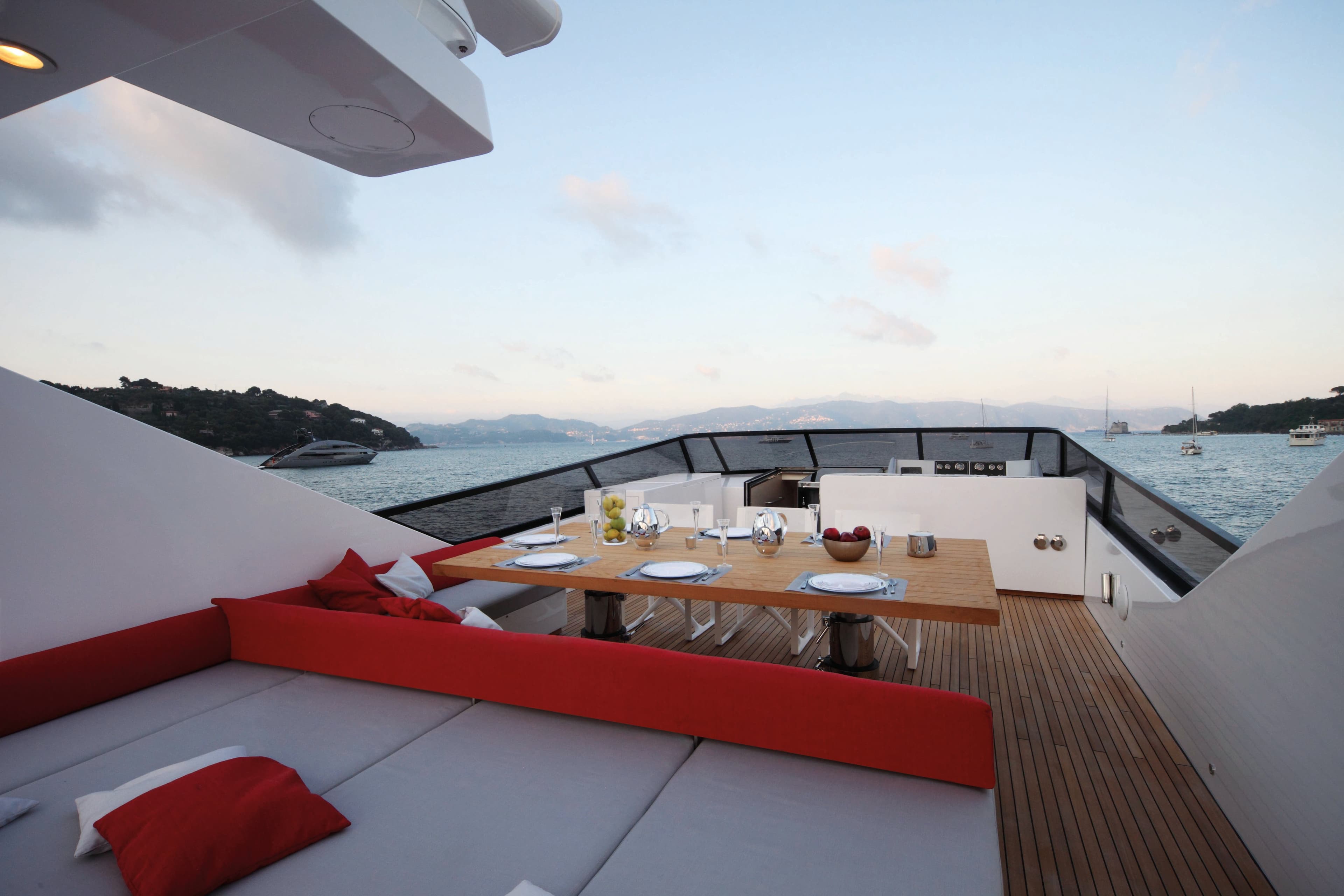 AURORA - deck aft | Drivas Yachts
