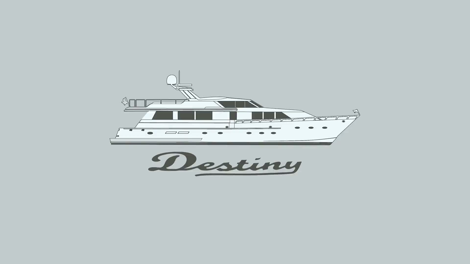 DESTINY yacht video