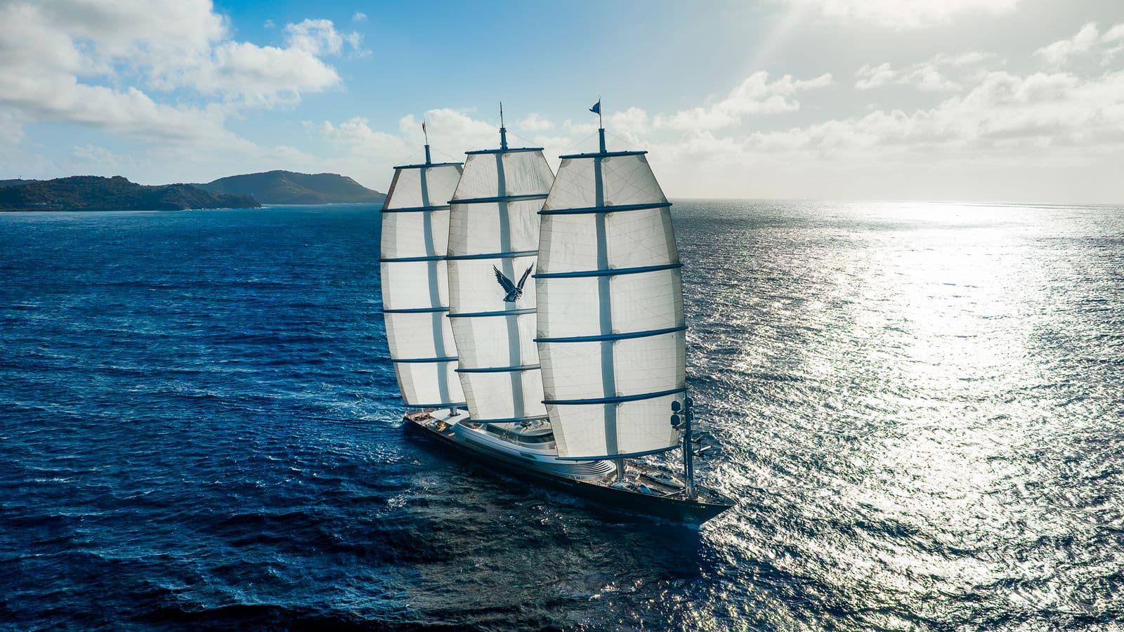 MALTESE FALCON - aerial | Drivas Yachts