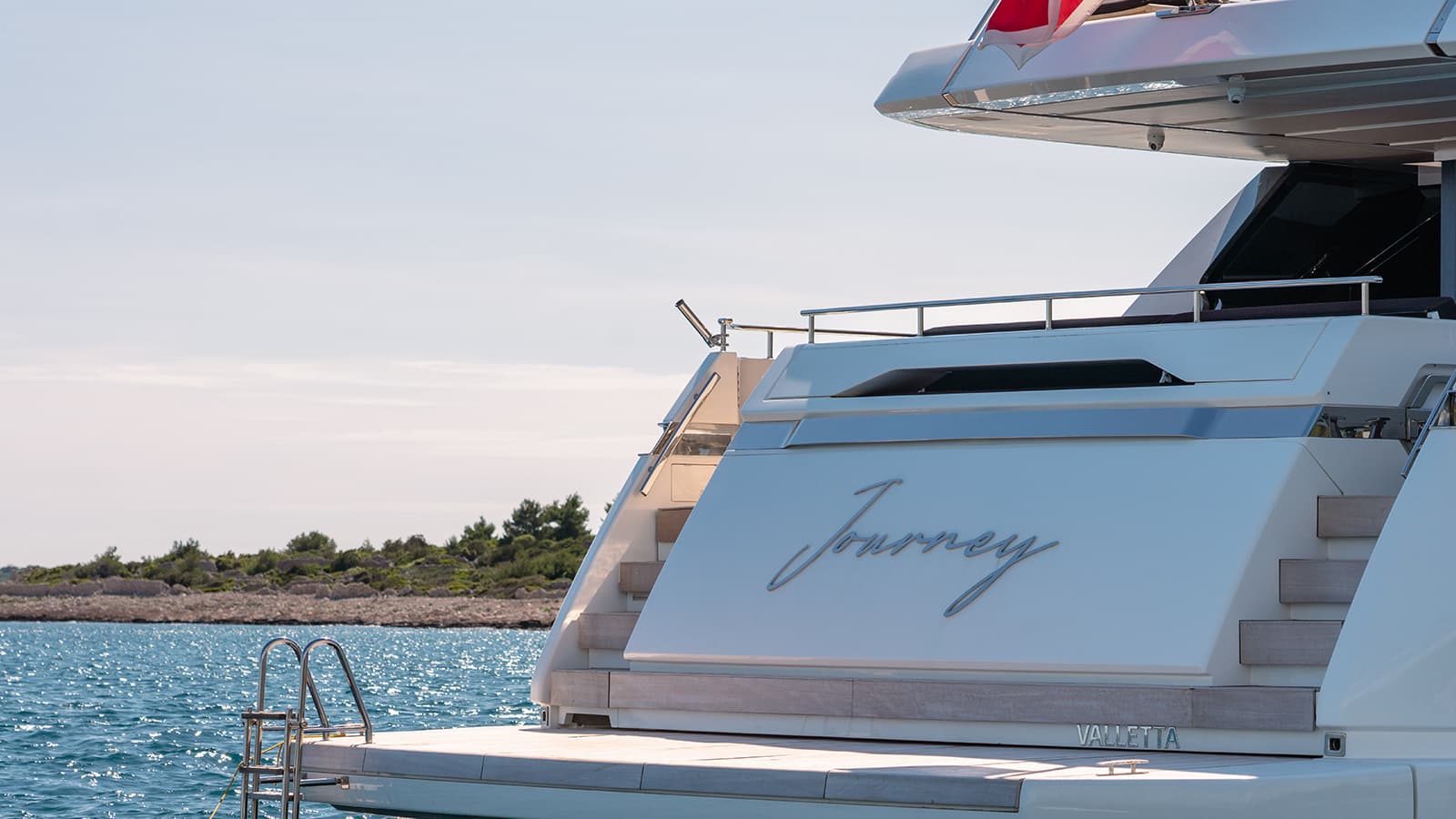 JOURNEY - ext stern | Drivas Yachts