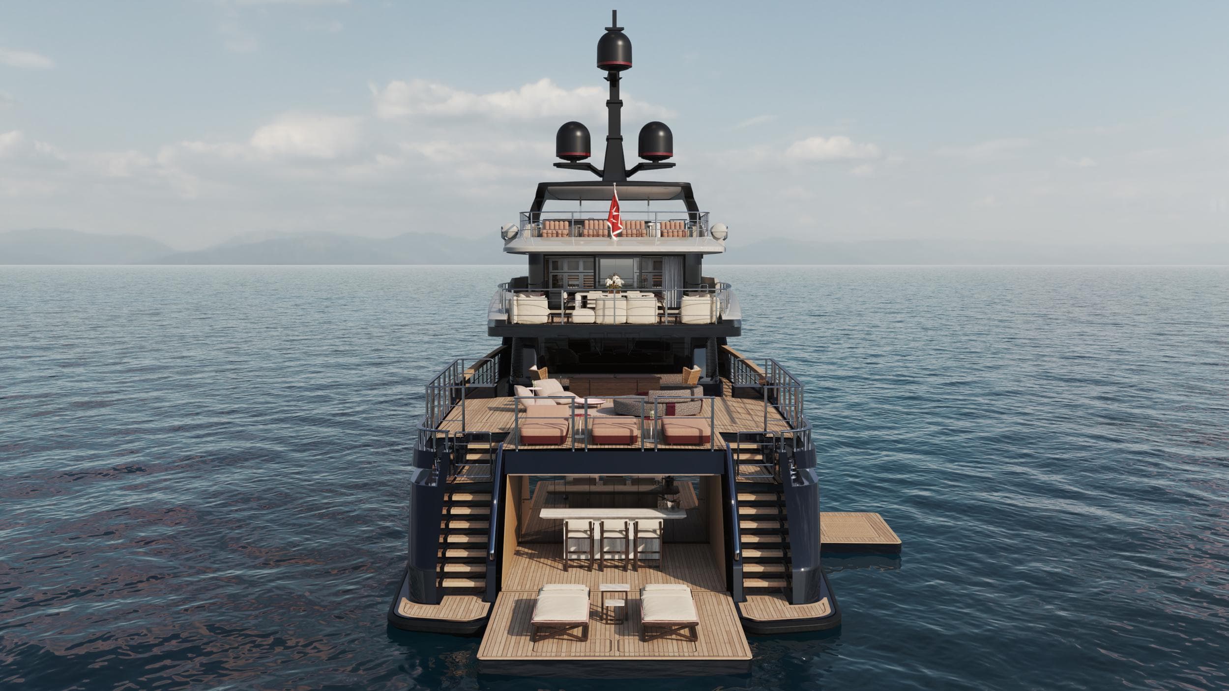 CASA F - ext stern | Drivas Yachts