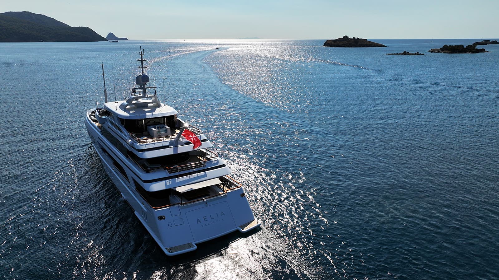 AELIA - aerial | Drivas Yachts