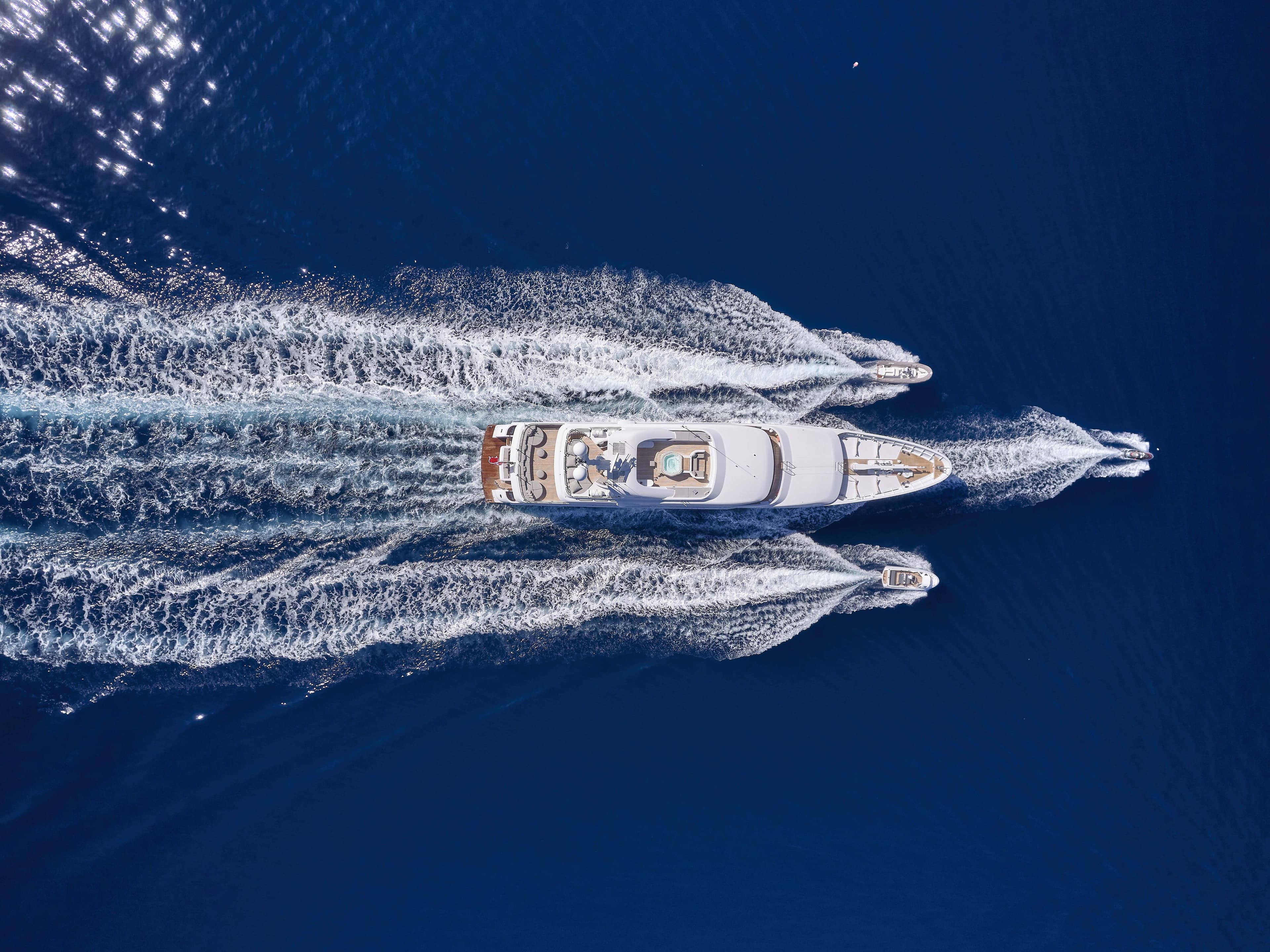 JAZ - aerial | Drivas Yachts