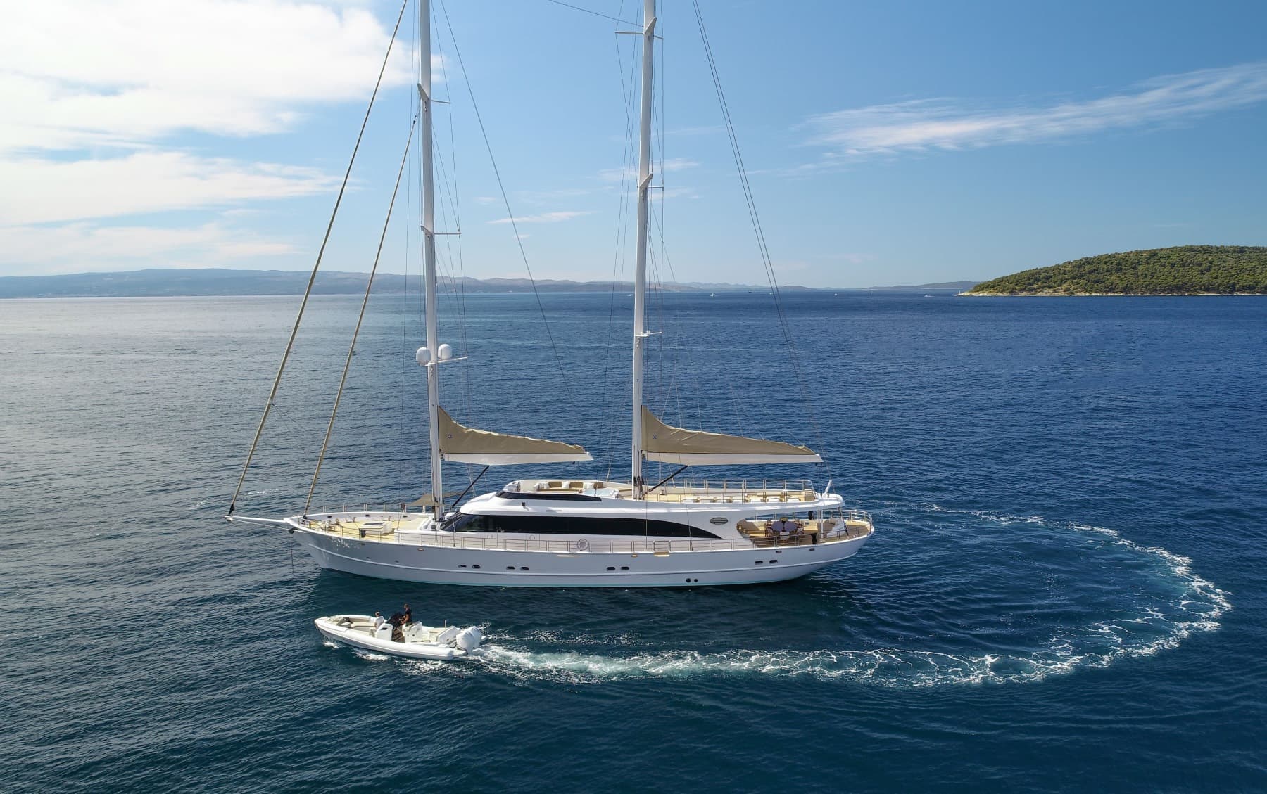 ACAPELLA - aerial | Drivas Yachts