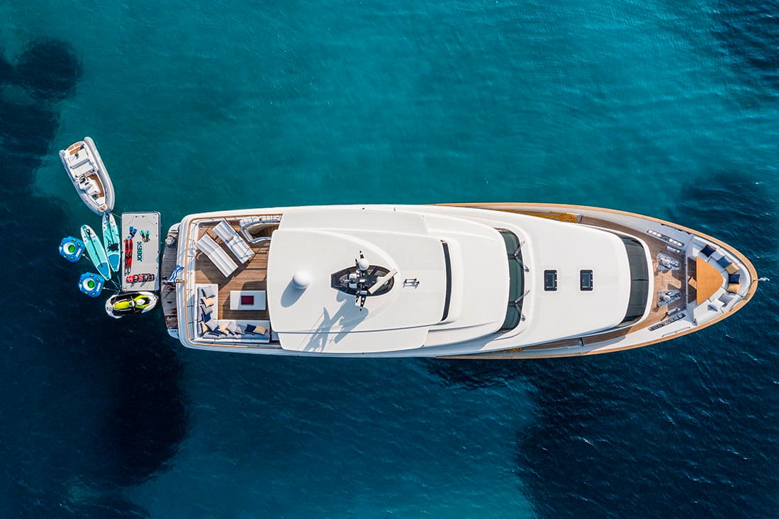 ELYSIUM - aerial | Drivas Yachts
