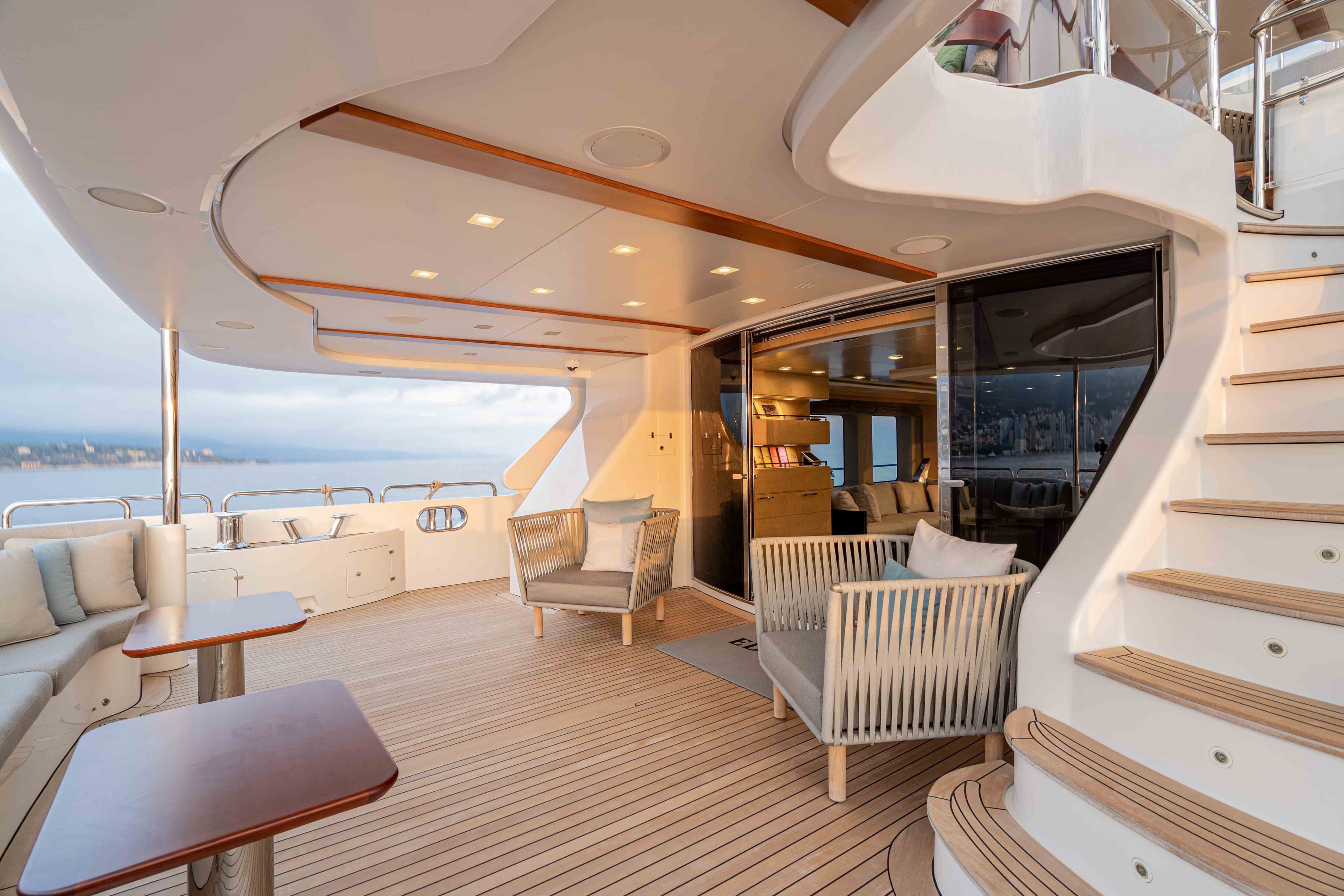 EDESIA - deck aft | Drivas Yachts