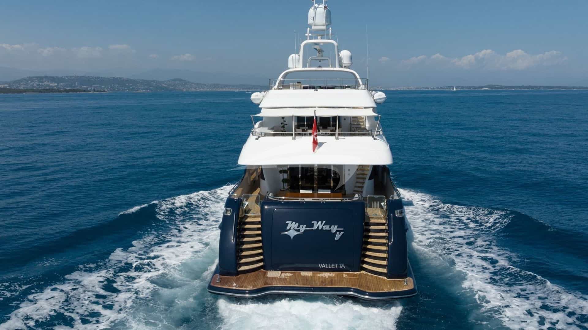 MY WAY V - ext stern | Drivas Yachts