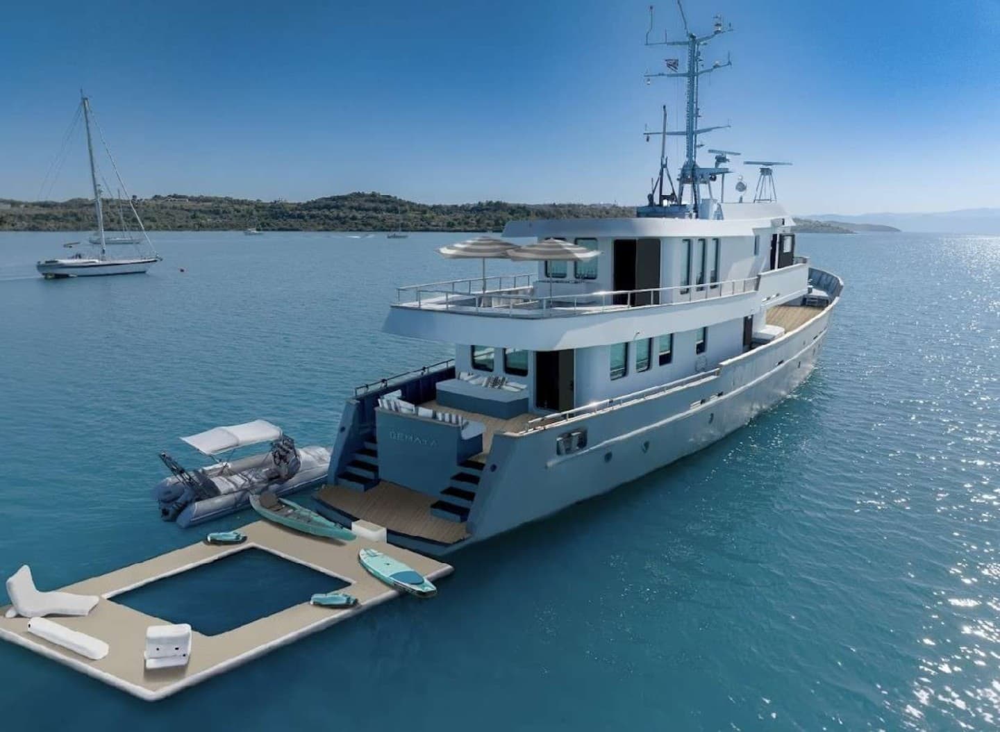 Motor yacht GEMAYA 33m by Custom Line — photo 2