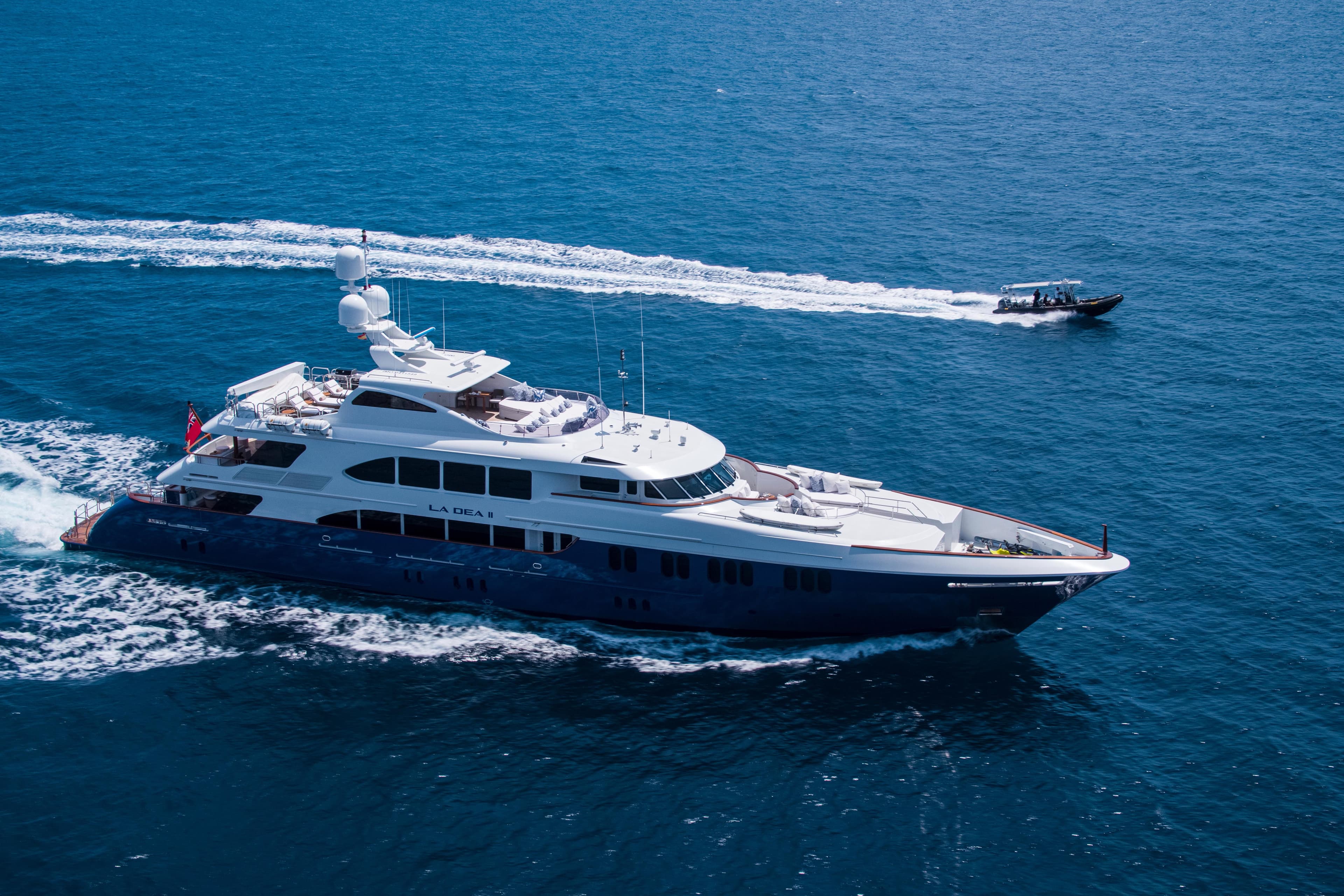 LA DEA II - aerial | Drivas Yachts