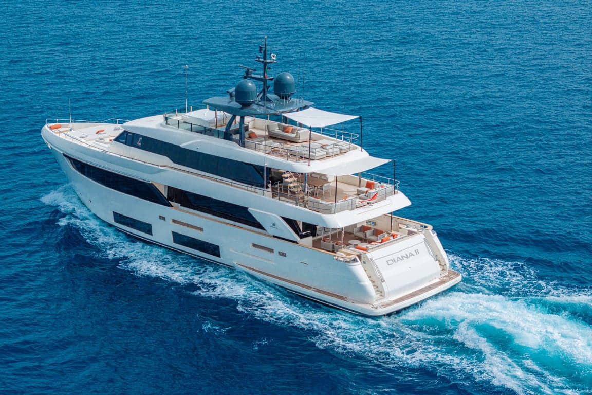 Motor yacht DIANA II 33m by Ferretti