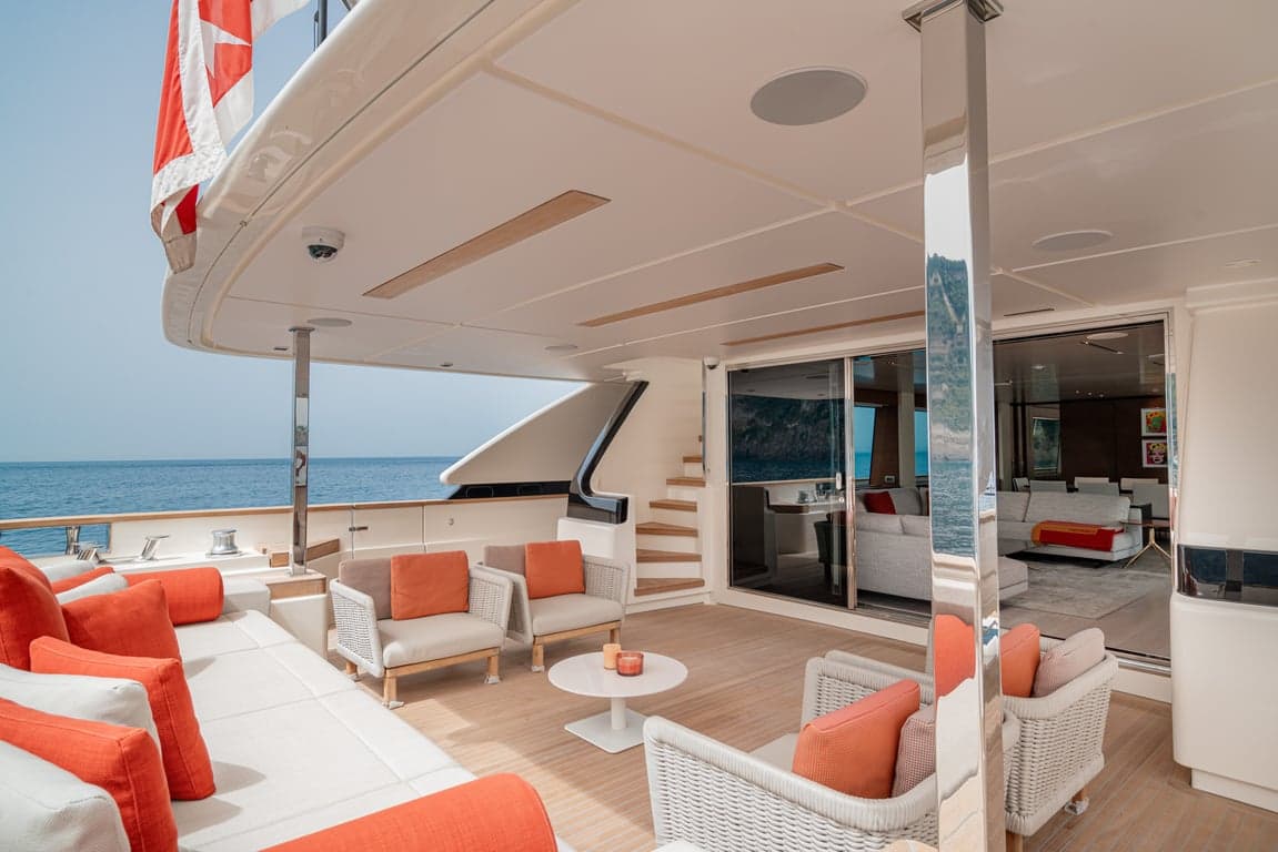 DIANA II - deck aft | Drivas Yachts
