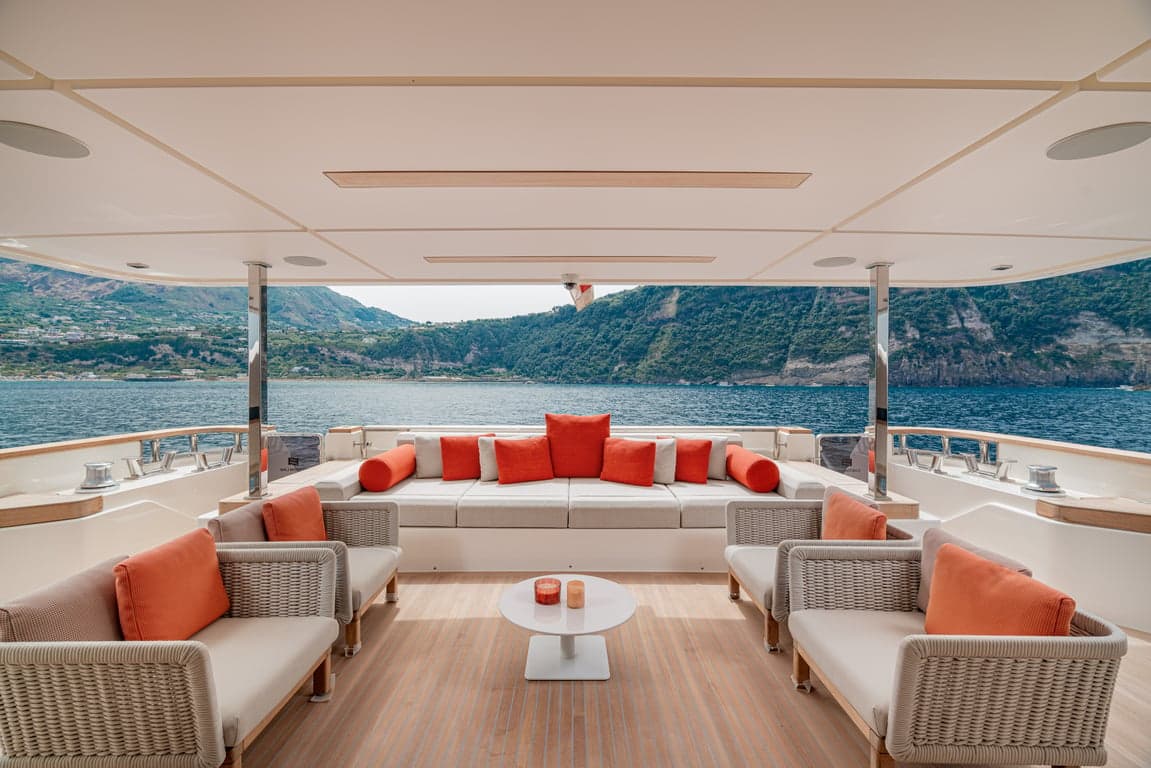 DIANA II - deck aft | Drivas Yachts