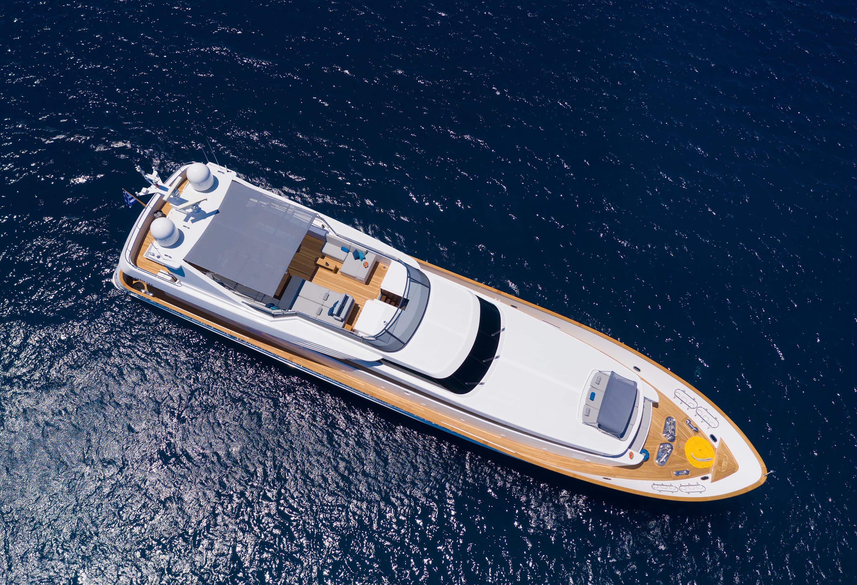 SHOOTING STAR - aerial | Drivas Yachts