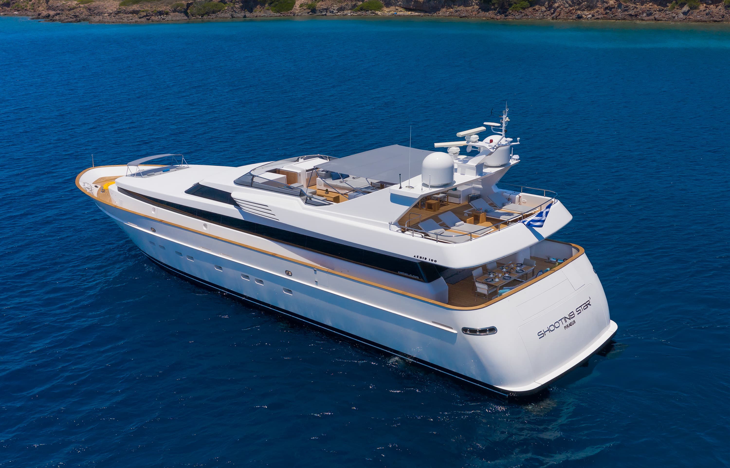 SHOOTING STAR - aerial | Drivas Yachts