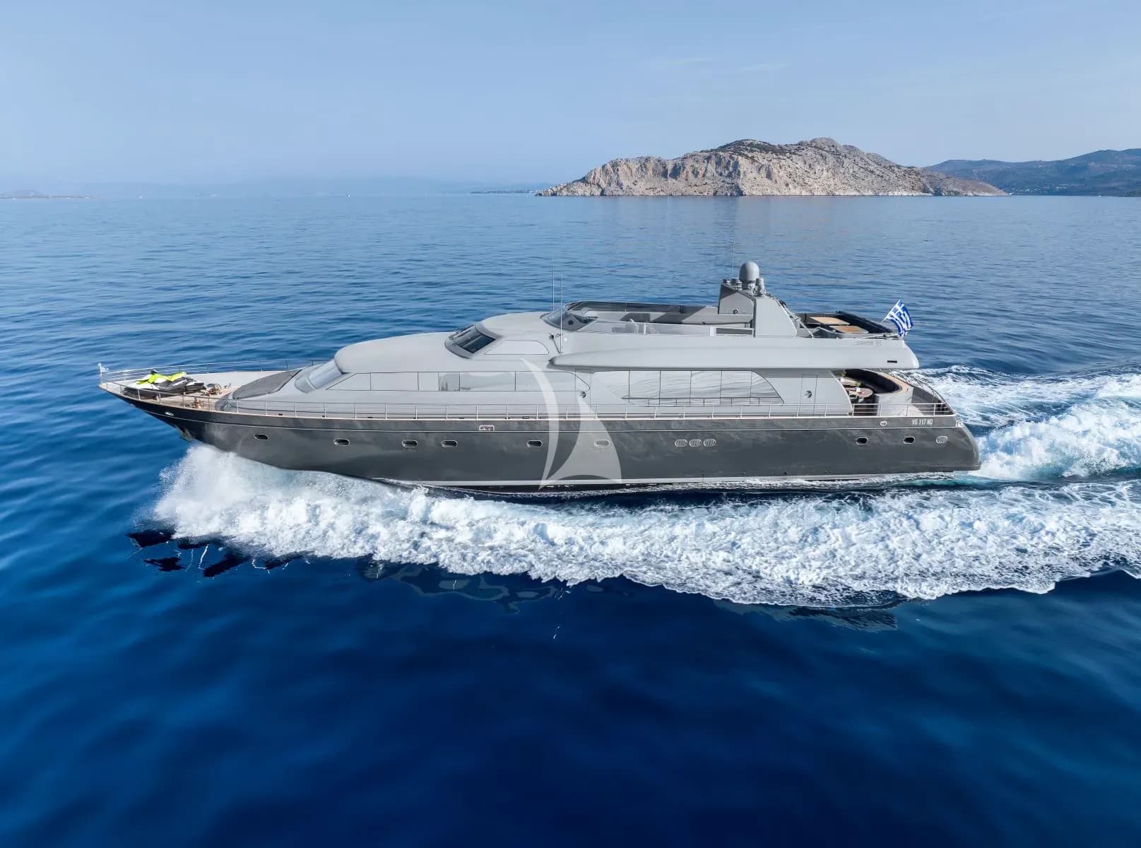 Motor yacht SATORI 32.9m by Cantieri Navali Santa Margherita, Ligure — aerial view