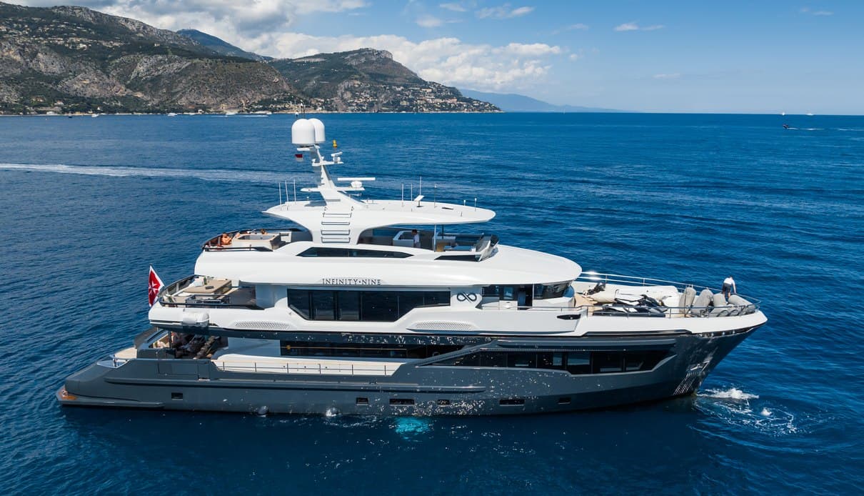 INFINITY NINE - ext stbd | Drivas Yachts