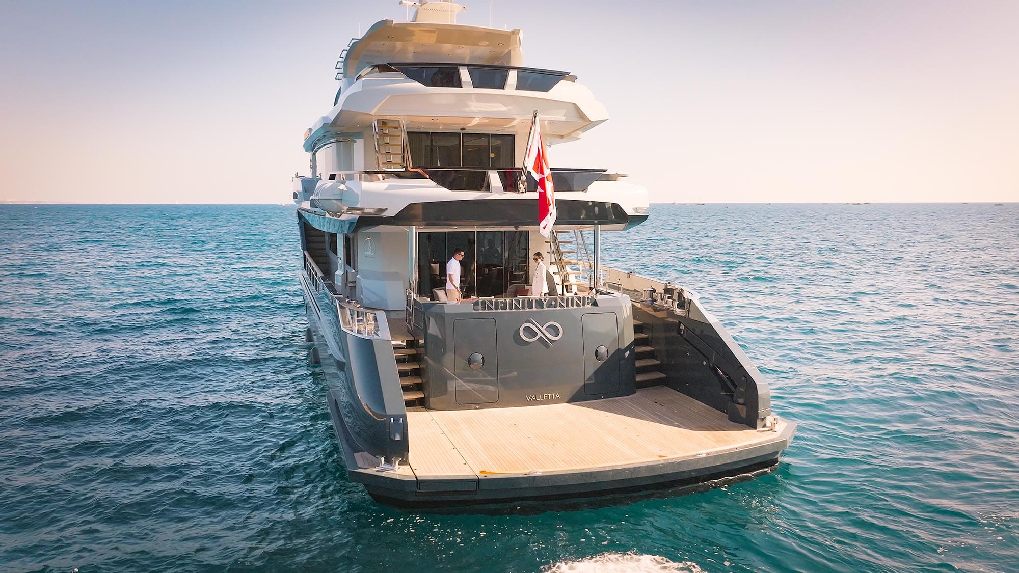 INFINITY NINE - ext stbd | Drivas Yachts