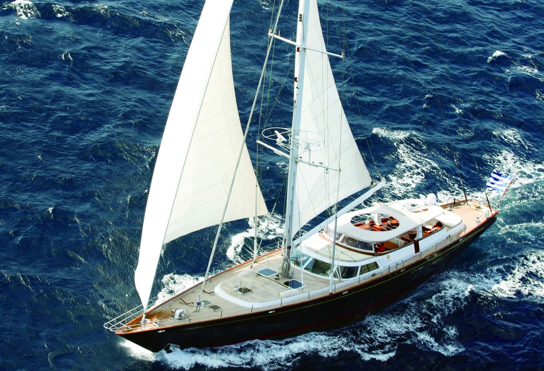 GITANA - aerial | Drivas Yachts